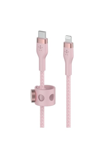 Cable usb tipo c a lightning belkin 1m - macho - macho - rosa