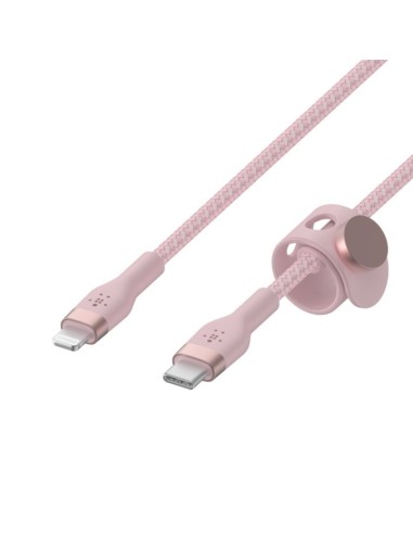 Cable usb tipo c a lightning belkin 1m - macho - macho - rosa