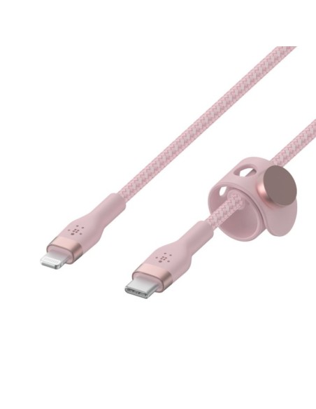 Cable usb tipo c a lightning belkin 1m - macho - macho - rosa