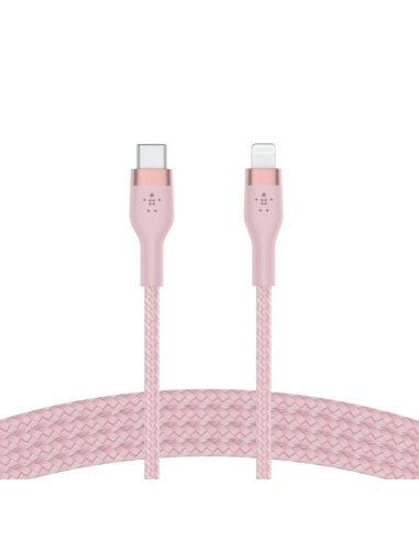 Cable usb tipo c a lightning belkin 1m - macho - macho - rosa