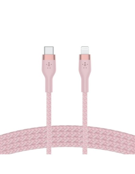 Cable usb tipo c a lightning belkin 1m - macho - macho - rosa