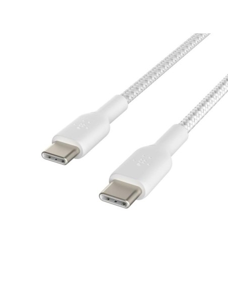 Cable usb tipo c belkin 1m - macho - macho - blanco