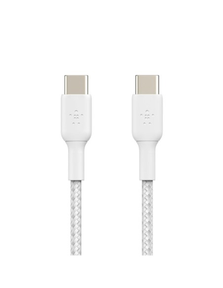 Cable usb tipo c belkin 1m - macho - macho - blanco