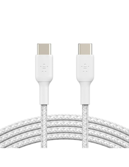 Cable usb tipo c belkin 1m - macho - macho - blanco