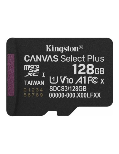 Tarjeta memoria micro secure digital sdxc 128gb kingston canvas select plus clase 10 uhs - 1
