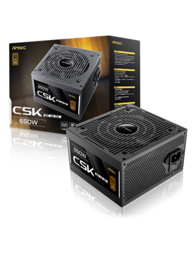 Fuente alimentacion antec csk650dc ec gaming atx 650w negro