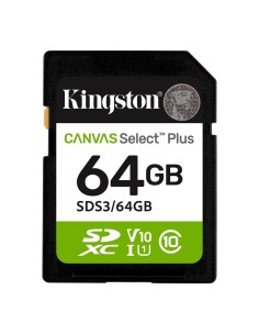 Tarjeta memoria sdxc 64gb kingston canvas select plus uhs - i clase 10