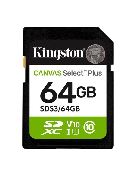 Tarjeta memoria sdxc 64gb kingston canvas select plus uhs - i clase 10