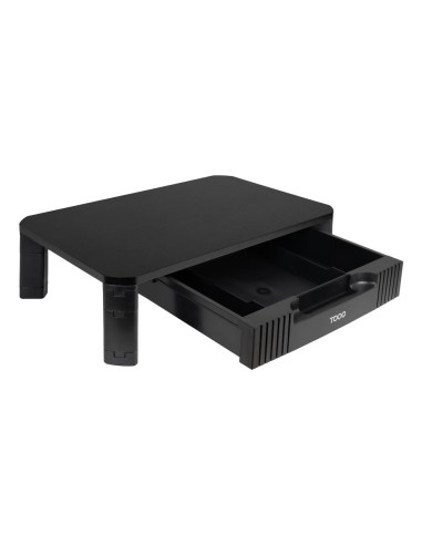 Elevador soporte de monitor tooq tqmmpd02 multiusos con cajon