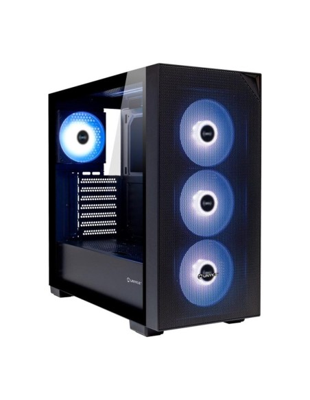 Caja ordenador gaming unykach revelat mesh atx argb cristal templado negra