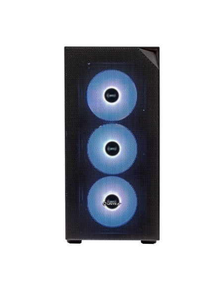 Caja ordenador gaming unykach revelat mesh atx argb cristal templado negra