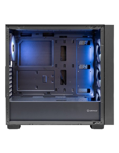 Caja ordenador gaming unykach revelat mesh atx argb cristal templado negra