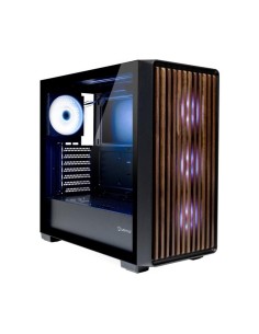 Caja ordenador gaming unykach revelat madeira atx argb cristal templado negra