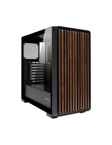 Caja ordenador gaming unykach revelat madeira atx argb cristal templado negra