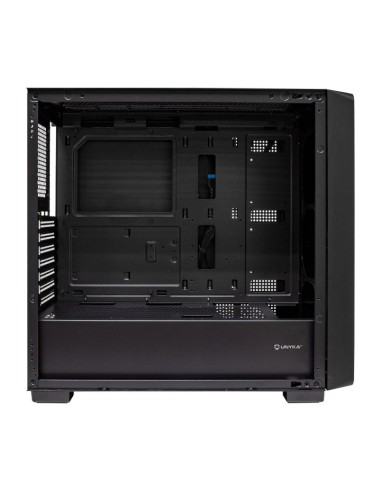 Caja ordenador gaming unykach revelat madeira atx argb cristal templado negra