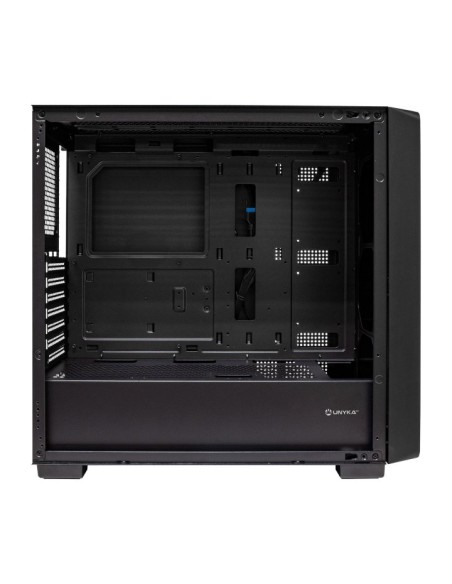 Caja ordenador gaming unykach revelat madeira atx argb cristal templado negra