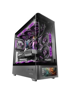 Caja ordenador mars gaming mclcdpro atx pantalla 7.2 pulgadas cristal templado negra