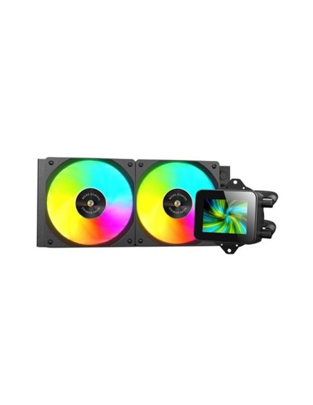 Kit refrigeracion liquida mars gaming mlvision240 argb 2x 120mm negro