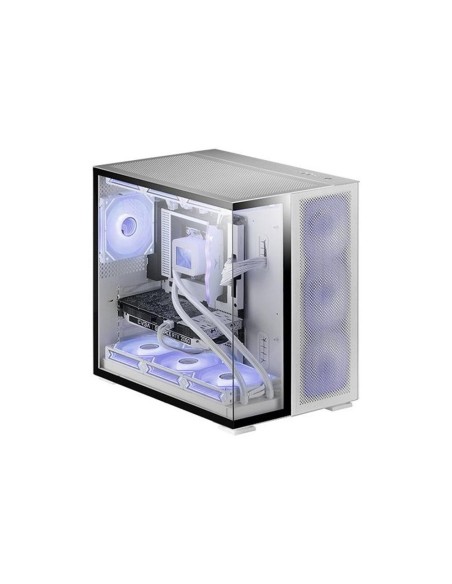 Caja ordenador mars gaming mcnova2 e - atx argb cristal templado blanco