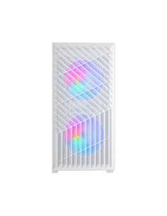 Caja ordenador mars gaming mcvortexw matx frgb cristal templado blanca