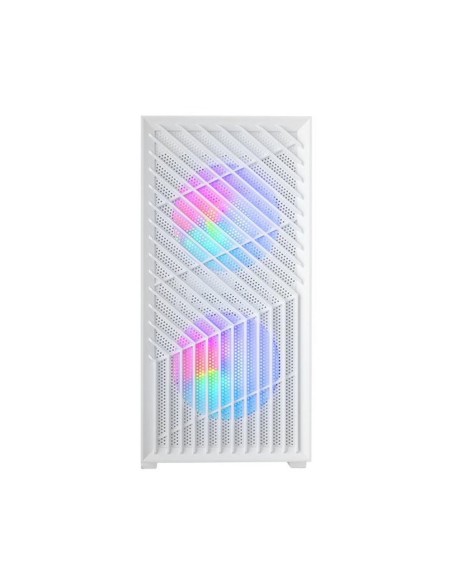 Caja ordenador mars gaming mcvortexw matx frgb cristal templado blanca