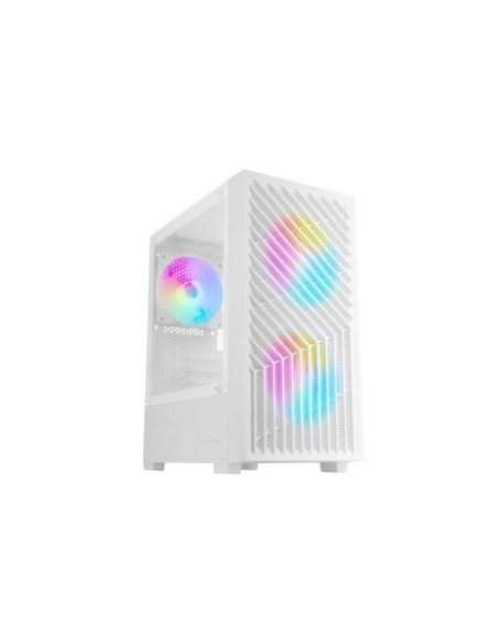 Caja ordenador mars gaming mcvortexw matx frgb cristal templado blanca