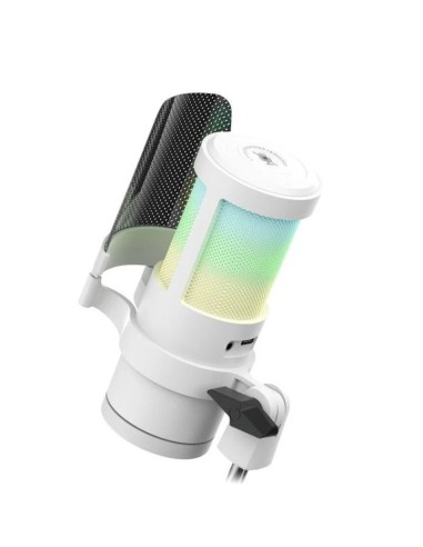 Micrfono mars gaming mmicscw argb blanco