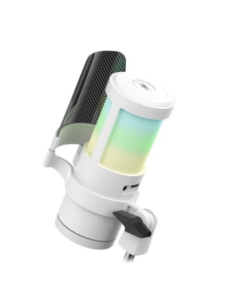 Micrfono mars gaming mmicscw argb blanco Micrfono mars gaming mmicscw argb blanco