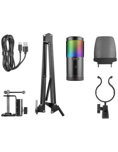 Micrfono mars gaming mmicsc argb negro