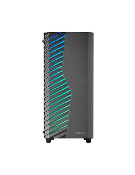 Caja ordenador mars gaming mcvolt atx argb cristal templado negro