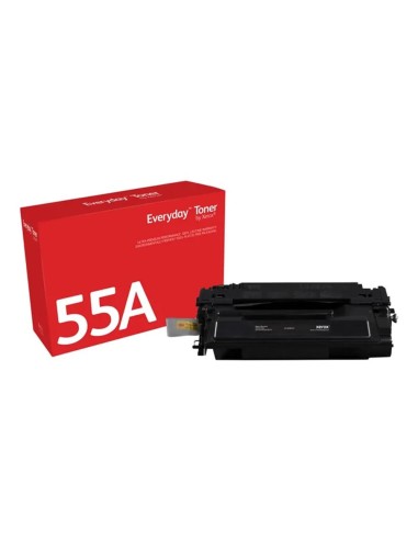 Toner xerox everyday compatible con hp ljp3011 (ce255a) 55a negro