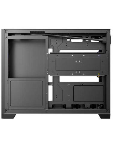 Caja ordenador gaming antec flux m matx cristal templado negra