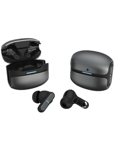 Auriculares leotec tws gaming nebula fit inalambrico negro