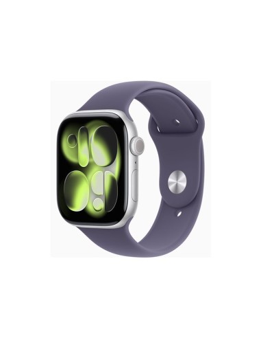 Smartwatch apple watch series 11 gps 46mm silver case purple mist sport band s - m