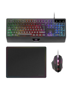 Teclado + raton mars gaming mcp124es rgb negro