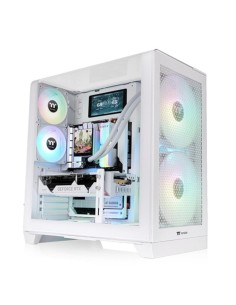 Caja ordenador gaming thermaltake view 390 air atx cristal templado blanca