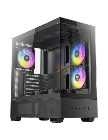 Caja ordenador gaming antec cx705 atx argb cristal templado negra