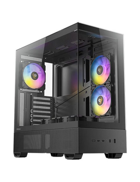 Caja ordenador gaming antec cx705 atx argb cristal templado negra