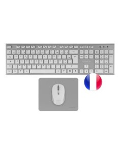 Teclado + raton tacens zenithwfr inalambrico frances + alfombrilla