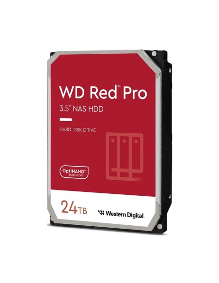 Disco duro interno hdd wd western digital nas red pro wd241kfgx 24tb 3.5 pulgadas sata 6gb - s 7200rpm 512mb