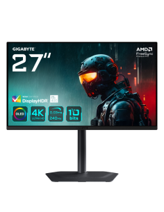Monitor oled gaming 27 pulgadas gigabyte m27ua ek 4k uhd - dp - hdmi - 240hz - 0.03ms - vesa 100x100