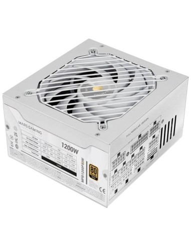 Fuente alimentacion mars gaming mpb1200psiw atx 1200w blanca