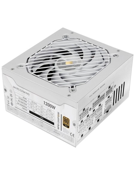 Fuente alimentacion mars gaming mpb1200psiw atx 1200w blanca