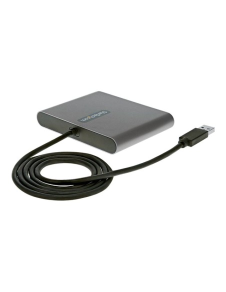 Adaptador usb 3.0 a 4x hdmi startech 1m - macho - hembra - gris Adaptador usb 3.0 a 4x hdmi startech 1m - macho - hembra - gris