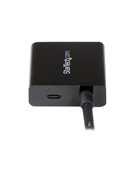 Adaptador dvi - d a vga startech macho - hembra - negro + cable micro usb tipo b a usb tipo a Adaptador dvi - d a vga startech macho - hembra - negro + cable micro usb tipo b a usb tipo a