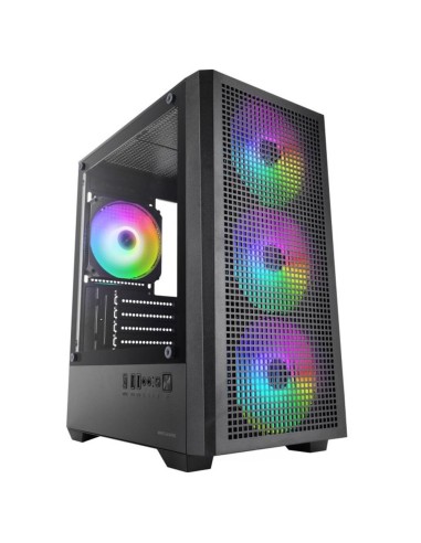 Caja ordenador mars gaming mc - vector matx argb cristal templado negra