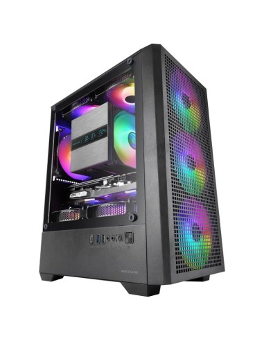 Caja ordenador mars gaming mc - vector matx argb cristal templado negra