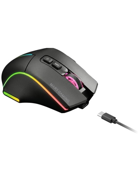 Raton inalambrico mars gaming mmw - vector negro Raton inalambrico mars gaming mmw - vector negro