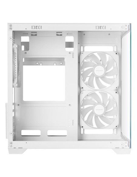 Caja ordenador mars gaming mc - view3w matx argb cristal templado blanca