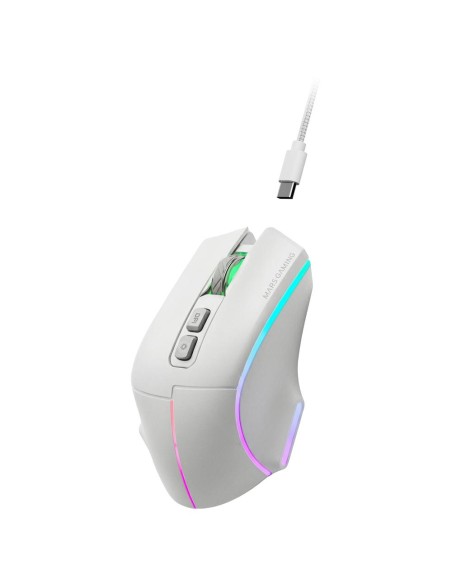 Raton inalambrico mars gaming mmw - vector blanco